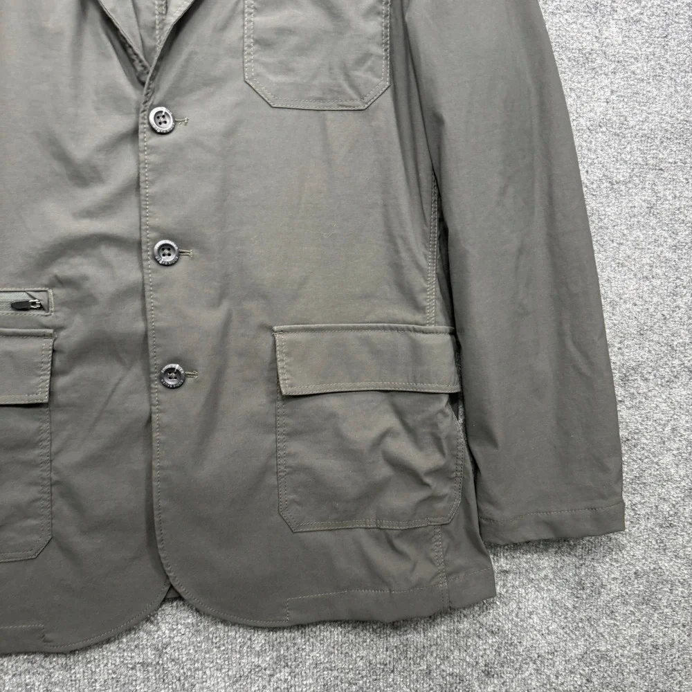 Eddie Bauer Travex Blazer Jacket Mens 44 Gray Long Sleeve Outdoor Travel Casual